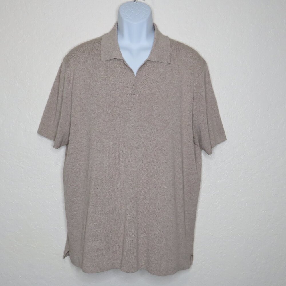 MNG* Men's Short Sleeve Straight Hem‎ Pullover Polo Shirt~ Size XL